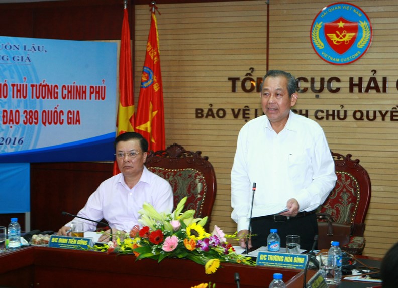 Phó Thủ tướng Trương Hòa Bình làm việc với Ban Chỉ đạo 389 quốc gia - ảnh 1